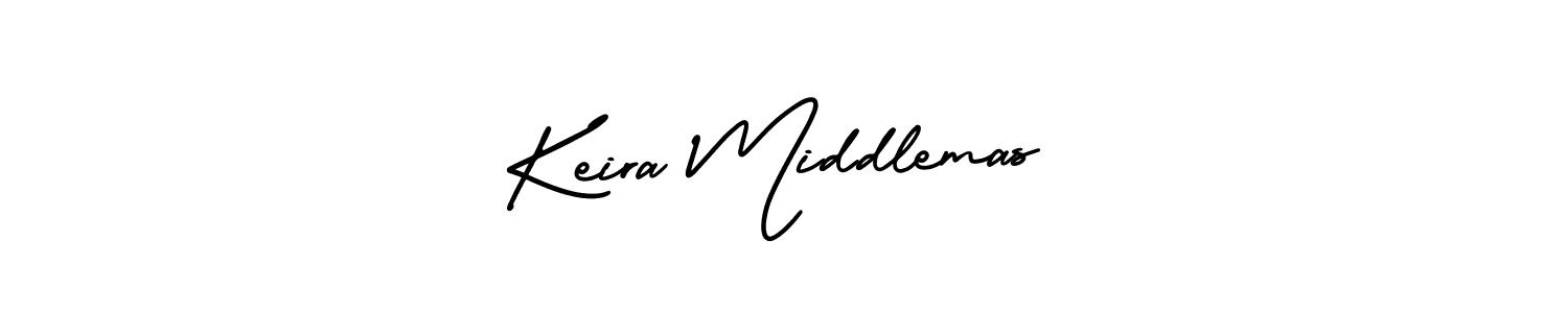Use a signature maker to create a handwritten signature online. With this signature software, you can design (AmerikaSignatureDemo-Regular) your own signature for name Keira Middlemas. Keira Middlemas signature style 3 images and pictures png