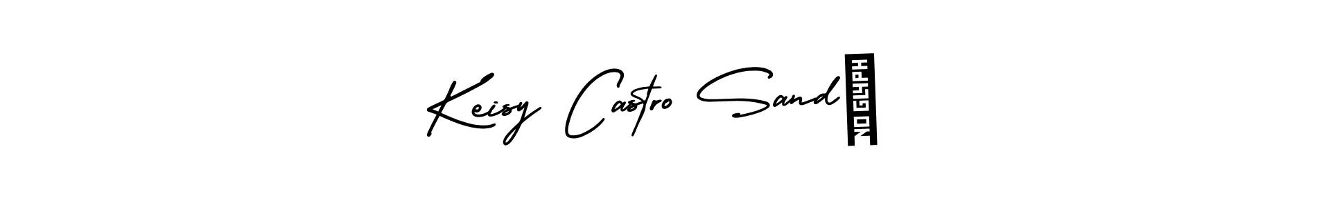 Make a short Keisy Castro Sandí signature style. Manage your documents anywhere anytime using AmerikaSignatureDemo-Regular. Create and add eSignatures, submit forms, share and send files easily. Keisy Castro Sandí signature style 3 images and pictures png