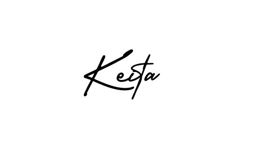 You should practise on your own different ways (AmerikaSignatureDemo-Regular) to write your name (Keita) in signature. don't let someone else do it for you. Keita signature style 3 images and pictures png