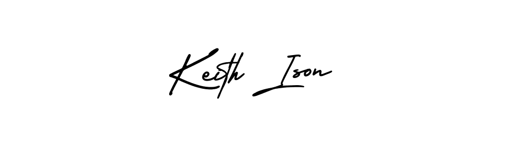 The best way (AmerikaSignatureDemo-Regular) to make a short signature is to pick only two or three words in your name. The name Keith Ison include a total of six letters. For converting this name. Keith Ison signature style 3 images and pictures png