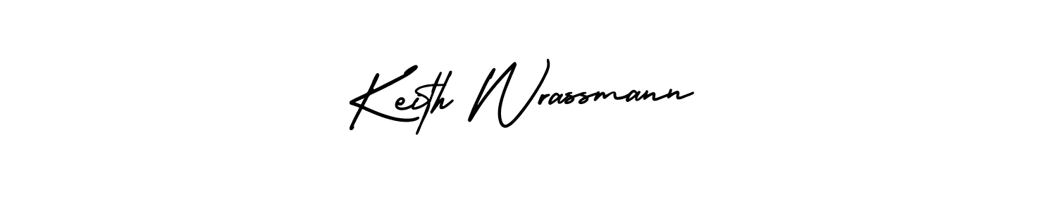 It looks lik you need a new signature style for name Keith Wrassmann. Design unique handwritten (AmerikaSignatureDemo-Regular) signature with our free signature maker in just a few clicks. Keith Wrassmann signature style 3 images and pictures png