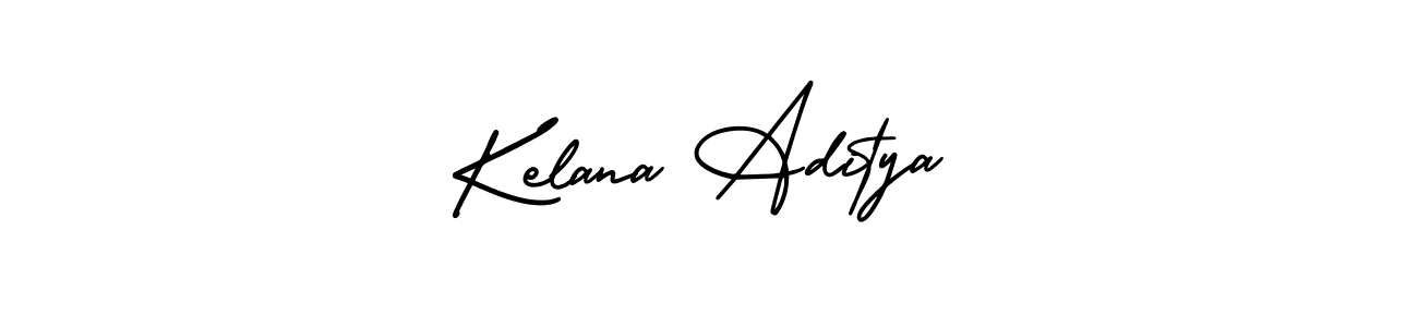 Use a signature maker to create a handwritten signature online. With this signature software, you can design (AmerikaSignatureDemo-Regular) your own signature for name Kelana Aditya. Kelana Aditya signature style 3 images and pictures png