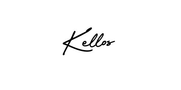 Similarly AmerikaSignatureDemo-Regular is the best handwritten signature design. Signature creator online .You can use it as an online autograph creator for name Kellos. Kellos signature style 3 images and pictures png