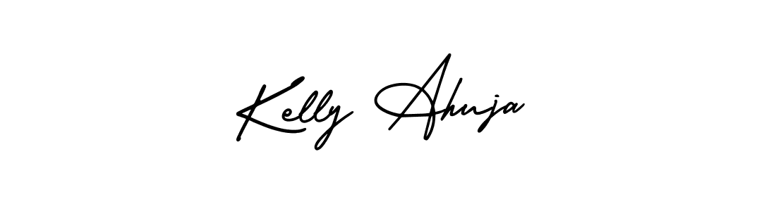 Use a signature maker to create a handwritten signature online. With this signature software, you can design (AmerikaSignatureDemo-Regular) your own signature for name Kelly Ahuja. Kelly Ahuja signature style 3 images and pictures png