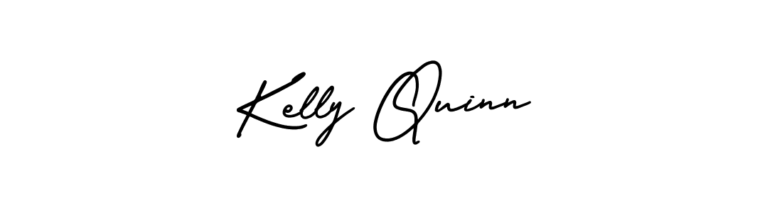 How to make Kelly Quinn name signature. Use AmerikaSignatureDemo-Regular style for creating short signs online. This is the latest handwritten sign. Kelly Quinn signature style 3 images and pictures png