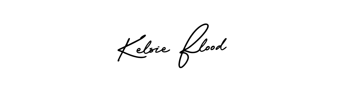 Design your own signature with our free online signature maker. With this signature software, you can create a handwritten (AmerikaSignatureDemo-Regular) signature for name Kelsie Flood. Kelsie Flood signature style 3 images and pictures png