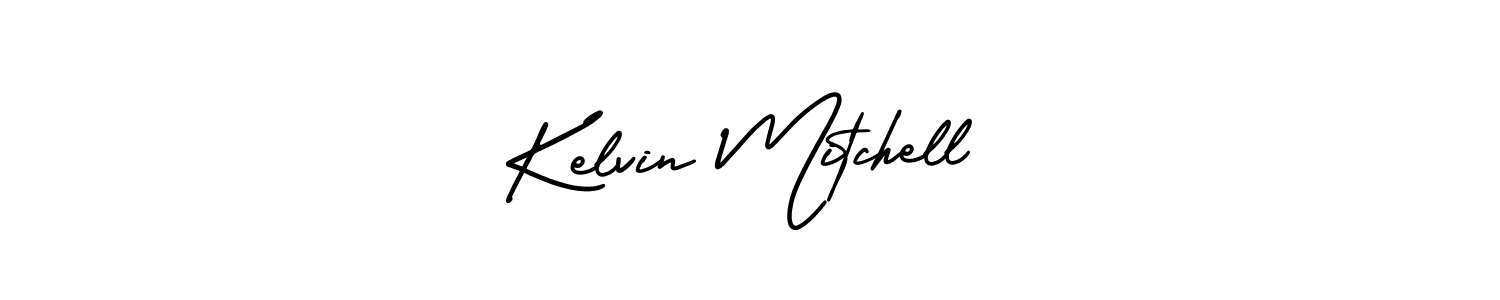 Kelvin Mitchell stylish signature style. Best Handwritten Sign (AmerikaSignatureDemo-Regular) for my name. Handwritten Signature Collection Ideas for my name Kelvin Mitchell. Kelvin Mitchell signature style 3 images and pictures png