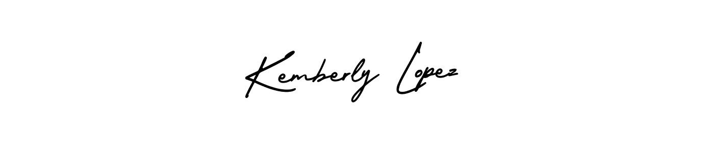 Make a beautiful signature design for name Kemberly Lopez. With this signature (AmerikaSignatureDemo-Regular) style, you can create a handwritten signature for free. Kemberly Lopez signature style 3 images and pictures png