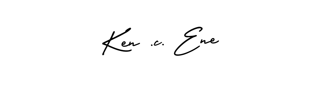 How to make Ken .c. Ene signature? AmerikaSignatureDemo-Regular is a professional autograph style. Create handwritten signature for Ken .c. Ene name. Ken .c. Ene signature style 3 images and pictures png