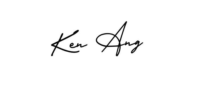 Also we have Ken Ang name is the best signature style. Create professional handwritten signature collection using AmerikaSignatureDemo-Regular autograph style. Ken Ang signature style 3 images and pictures png