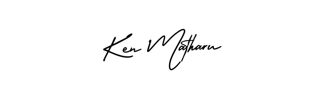 How to Draw Ken Matharu signature style? AmerikaSignatureDemo-Regular is a latest design signature styles for name Ken Matharu. Ken Matharu signature style 3 images and pictures png