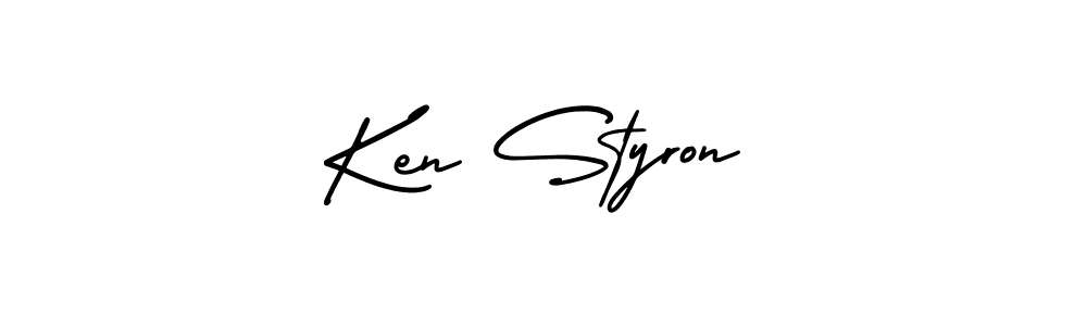 Make a beautiful signature design for name Ken Styron. With this signature (AmerikaSignatureDemo-Regular) style, you can create a handwritten signature for free. Ken Styron signature style 3 images and pictures png
