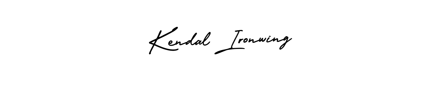 Create a beautiful signature design for name Kendal Ironwing. With this signature (AmerikaSignatureDemo-Regular) fonts, you can make a handwritten signature for free. Kendal Ironwing signature style 3 images and pictures png