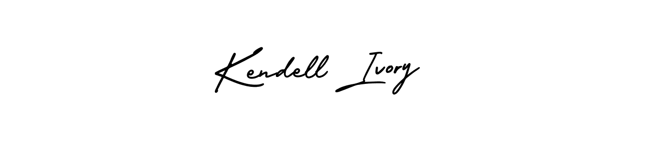 The best way (AmerikaSignatureDemo-Regular) to make a short signature is to pick only two or three words in your name. The name Kendell Ivory include a total of six letters. For converting this name. Kendell Ivory signature style 3 images and pictures png