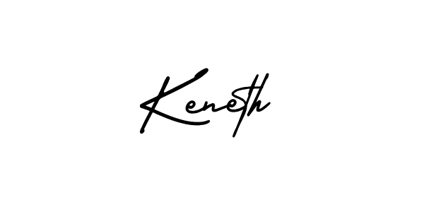 You should practise on your own different ways (AmerikaSignatureDemo-Regular) to write your name (Keneth) in signature. don't let someone else do it for you. Keneth signature style 3 images and pictures png