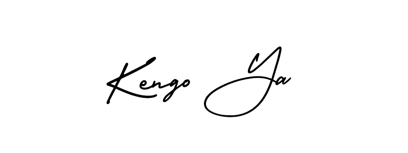 AmerikaSignatureDemo-Regular is a professional signature style that is perfect for those who want to add a touch of class to their signature. It is also a great choice for those who want to make their signature more unique. Get Kengo Ya name to fancy signature for free. Kengo Ya signature style 3 images and pictures png