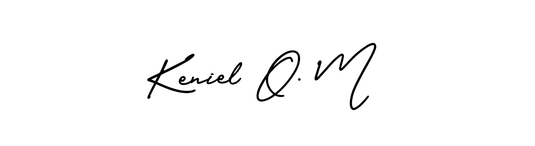 Here are the top 10 professional signature styles for the name Keniel O. M. These are the best autograph styles you can use for your name. Keniel O. M signature style 3 images and pictures png