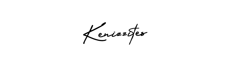 You should practise on your own different ways (AmerikaSignatureDemo-Regular) to write your name (Kenizzites) in signature. don't let someone else do it for you. Kenizzites signature style 3 images and pictures png