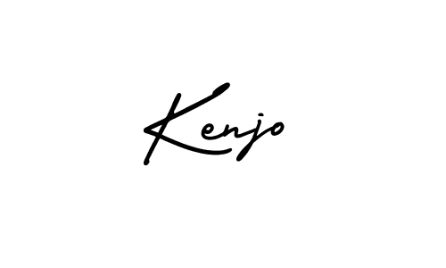 How to make Kenjo signature? AmerikaSignatureDemo-Regular is a professional autograph style. Create handwritten signature for Kenjo name. Kenjo signature style 3 images and pictures png