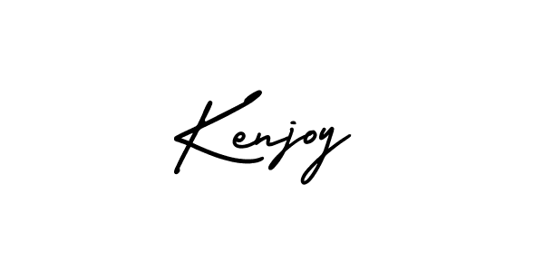 It looks lik you need a new signature style for name Kenjoy. Design unique handwritten (AmerikaSignatureDemo-Regular) signature with our free signature maker in just a few clicks. Kenjoy signature style 3 images and pictures png