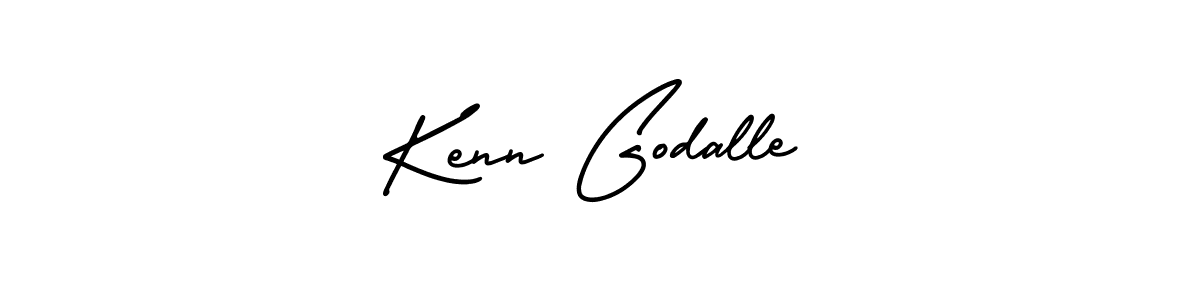 The best way (AmerikaSignatureDemo-Regular) to make a short signature is to pick only two or three words in your name. The name Kenn Godalle include a total of six letters. For converting this name. Kenn Godalle signature style 3 images and pictures png