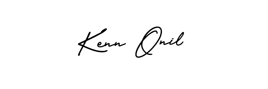 How to make Kenn Onil signature? AmerikaSignatureDemo-Regular is a professional autograph style. Create handwritten signature for Kenn Onil name. Kenn Onil signature style 3 images and pictures png