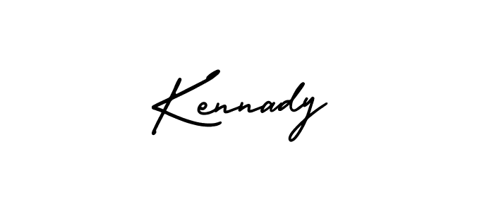 How to make Kennady name signature. Use AmerikaSignatureDemo-Regular style for creating short signs online. This is the latest handwritten sign. Kennady signature style 3 images and pictures png