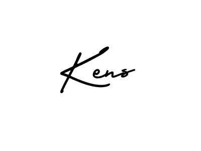 Create a beautiful signature design for name Kens. With this signature (AmerikaSignatureDemo-Regular) fonts, you can make a handwritten signature for free. Kens signature style 3 images and pictures png