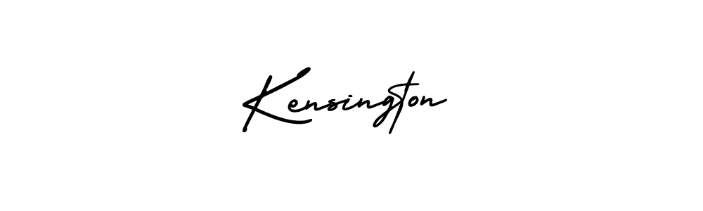 Make a beautiful signature design for name Kensington. With this signature (AmerikaSignatureDemo-Regular) style, you can create a handwritten signature for free. Kensington signature style 3 images and pictures png