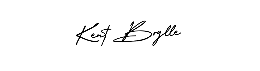 You should practise on your own different ways (AmerikaSignatureDemo-Regular) to write your name (Kent Brylle) in signature. don't let someone else do it for you. Kent Brylle signature style 3 images and pictures png