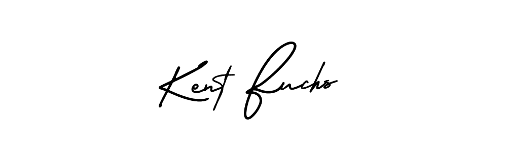 You should practise on your own different ways (AmerikaSignatureDemo-Regular) to write your name (Kent Fuchs) in signature. don't let someone else do it for you. Kent Fuchs signature style 3 images and pictures png