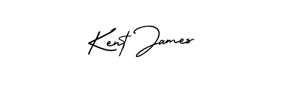 Use a signature maker to create a handwritten signature online. With this signature software, you can design (AmerikaSignatureDemo-Regular) your own signature for name Kent James. Kent James signature style 3 images and pictures png