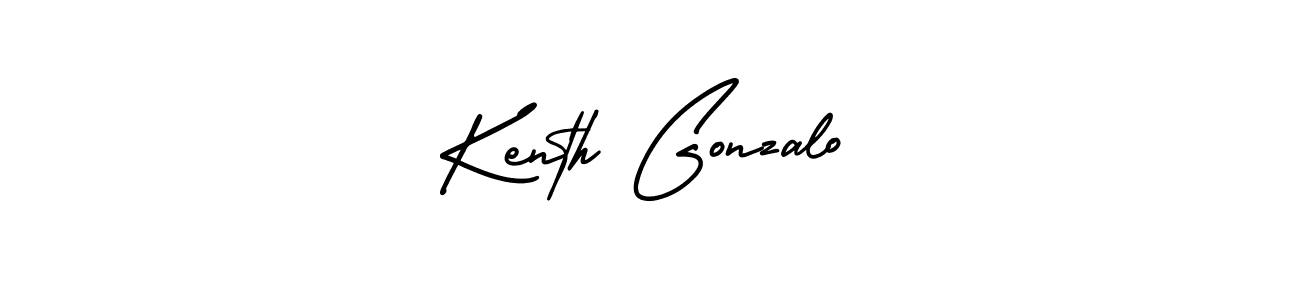 How to make Kenth Gonzalo name signature. Use AmerikaSignatureDemo-Regular style for creating short signs online. This is the latest handwritten sign. Kenth Gonzalo signature style 3 images and pictures png