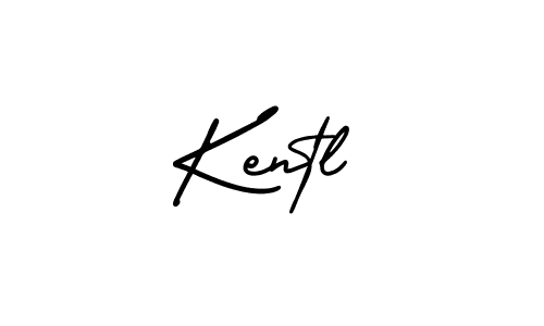 Use a signature maker to create a handwritten signature online. With this signature software, you can design (AmerikaSignatureDemo-Regular) your own signature for name Kentl. Kentl signature style 3 images and pictures png