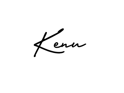 Kenu stylish signature style. Best Handwritten Sign (AmerikaSignatureDemo-Regular) for my name. Handwritten Signature Collection Ideas for my name Kenu. Kenu signature style 3 images and pictures png