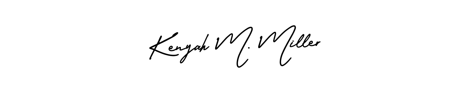 Similarly AmerikaSignatureDemo-Regular is the best handwritten signature design. Signature creator online .You can use it as an online autograph creator for name Kenyah M. Miller. Kenyah M. Miller signature style 3 images and pictures png