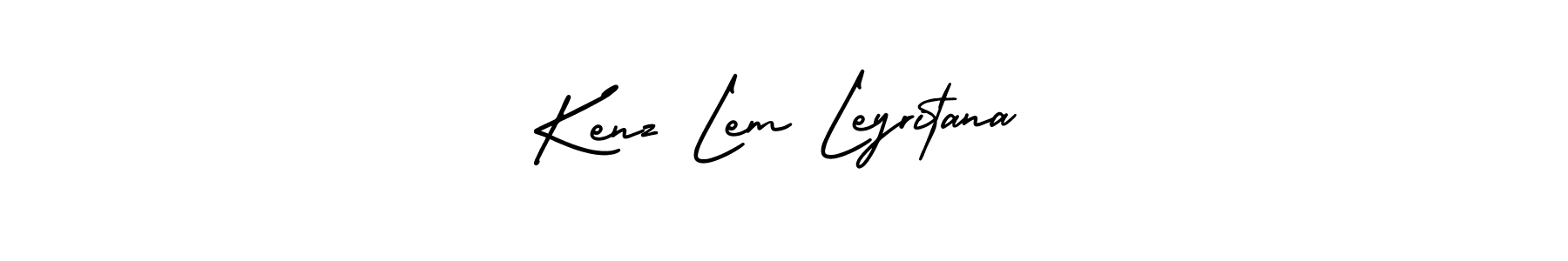 Use a signature maker to create a handwritten signature online. With this signature software, you can design (AmerikaSignatureDemo-Regular) your own signature for name Kenz Lem Leyritana. Kenz Lem Leyritana signature style 3 images and pictures png