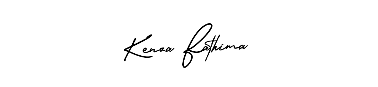 Make a beautiful signature design for name Kenza Fathima. With this signature (AmerikaSignatureDemo-Regular) style, you can create a handwritten signature for free. Kenza Fathima signature style 3 images and pictures png