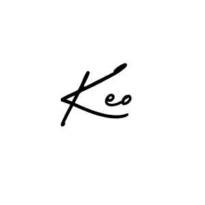 Use a signature maker to create a handwritten signature online. With this signature software, you can design (AmerikaSignatureDemo-Regular) your own signature for name Keo. Keo signature style 3 images and pictures png