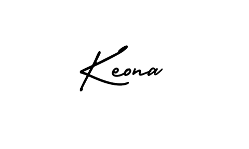How to make Keona signature? AmerikaSignatureDemo-Regular is a professional autograph style. Create handwritten signature for Keona name. Keona signature style 3 images and pictures png