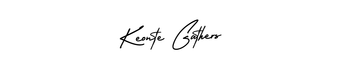 It looks lik you need a new signature style for name Keonte Gathers. Design unique handwritten (AmerikaSignatureDemo-Regular) signature with our free signature maker in just a few clicks. Keonte Gathers signature style 3 images and pictures png