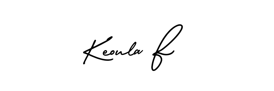 Make a beautiful signature design for name Keoula F . With this signature (AmerikaSignatureDemo-Regular) style, you can create a handwritten signature for free. Keoula F  signature style 3 images and pictures png