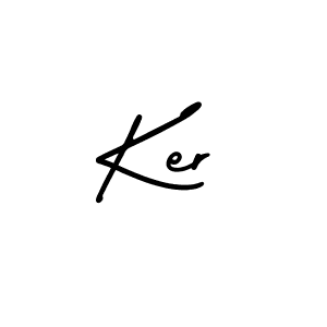 Ker stylish signature style. Best Handwritten Sign (AmerikaSignatureDemo-Regular) for my name. Handwritten Signature Collection Ideas for my name Ker. Ker signature style 3 images and pictures png