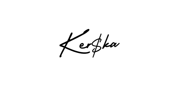 The best way (AmerikaSignatureDemo-Regular) to make a short signature is to pick only two or three words in your name. The name Ker$ka include a total of six letters. For converting this name. Ker$ka signature style 3 images and pictures png