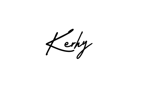 Design your own signature with our free online signature maker. With this signature software, you can create a handwritten (AmerikaSignatureDemo-Regular) signature for name Kerhy. Kerhy signature style 3 images and pictures png