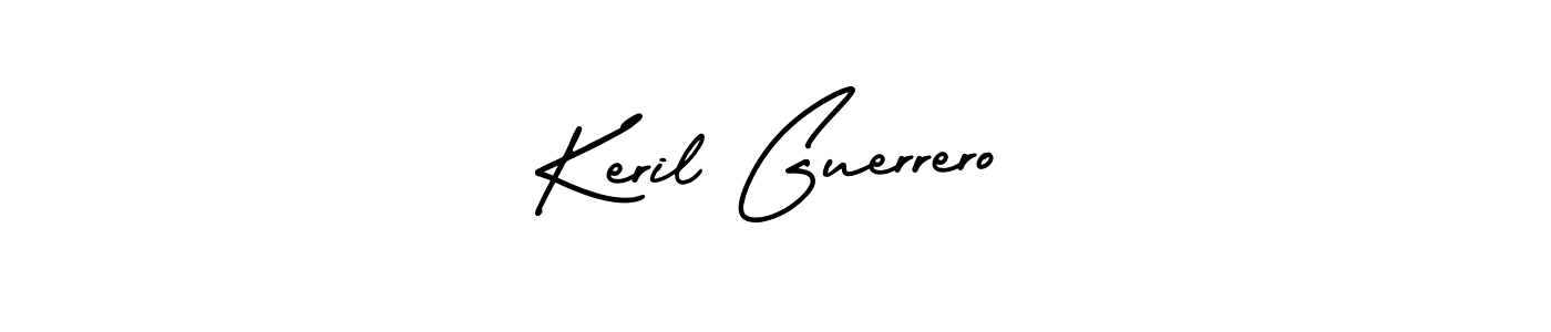 Use a signature maker to create a handwritten signature online. With this signature software, you can design (AmerikaSignatureDemo-Regular) your own signature for name Keril Guerrero. Keril Guerrero signature style 3 images and pictures png