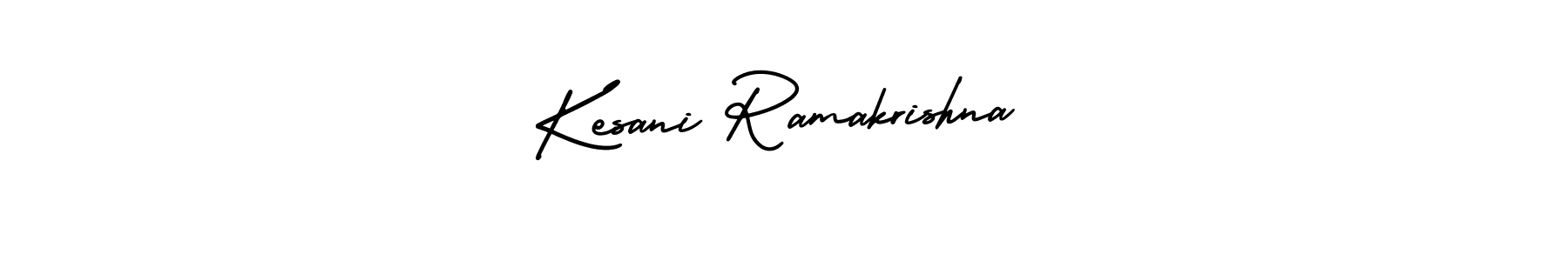 Use a signature maker to create a handwritten signature online. With this signature software, you can design (AmerikaSignatureDemo-Regular) your own signature for name Kesani Ramakrishna. Kesani Ramakrishna signature style 3 images and pictures png