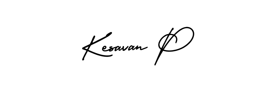 Make a short Kesavan P signature style. Manage your documents anywhere anytime using AmerikaSignatureDemo-Regular. Create and add eSignatures, submit forms, share and send files easily. Kesavan P signature style 3 images and pictures png