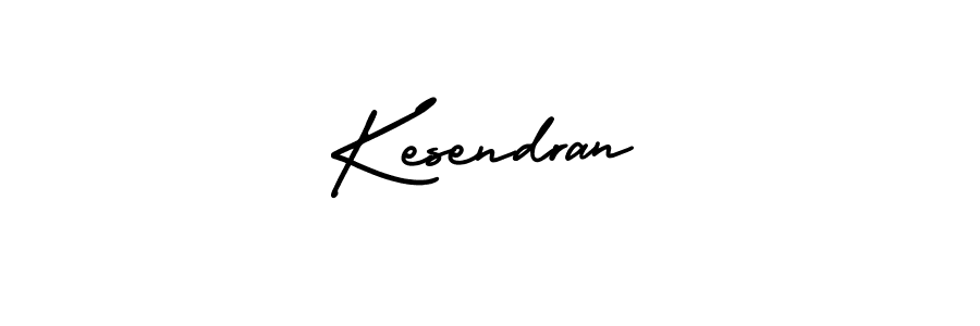 Kesendran stylish signature style. Best Handwritten Sign (AmerikaSignatureDemo-Regular) for my name. Handwritten Signature Collection Ideas for my name Kesendran. Kesendran signature style 3 images and pictures png