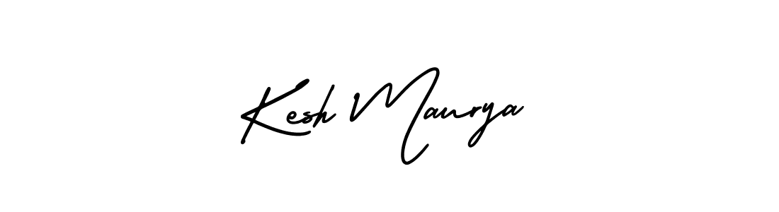 Use a signature maker to create a handwritten signature online. With this signature software, you can design (AmerikaSignatureDemo-Regular) your own signature for name Kesh Maurya. Kesh Maurya signature style 3 images and pictures png